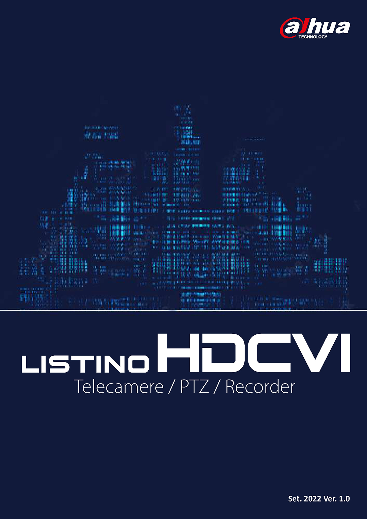 Copertina   Listino HDCVI Luglio 2022 Ver.1.0(0)