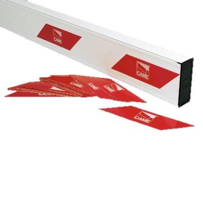 N. 20 Strisce rifrangenti adesive per barriere automatiche rosse